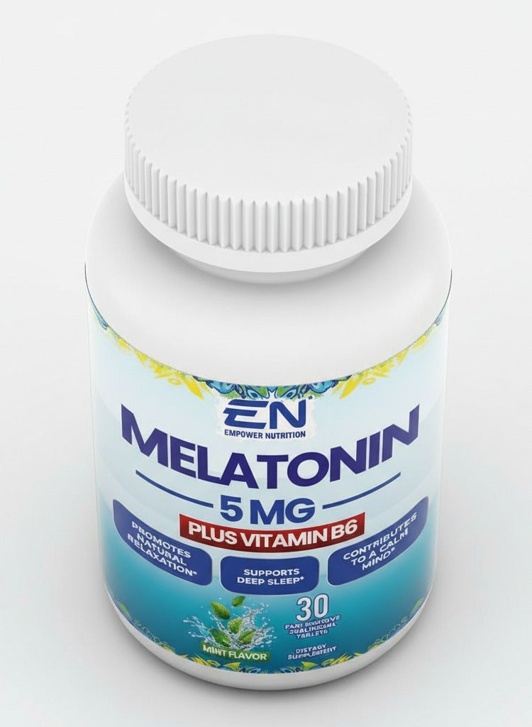 Empower Nutrition Melatonin 5 mg – 30 Fast-Dissolve Sublingual Tablets | Mint Flavor, Nighttime Relaxation & Sleep Routine Support - Image 3